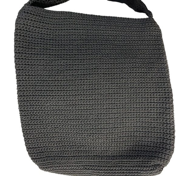 NWOT The Sak Black Red Tan Cream 4-Square Crochet Purse Shoulder Bag - Picture 4 of 9